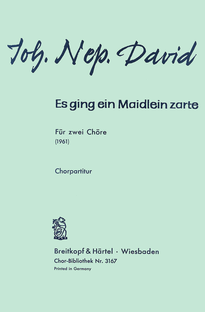 Es ging ein Maidlein zarte